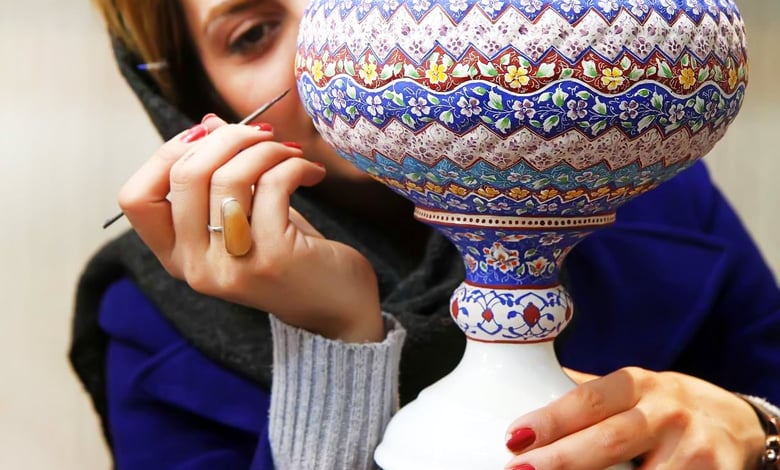 Minakari as one of the Iranian handicrafts